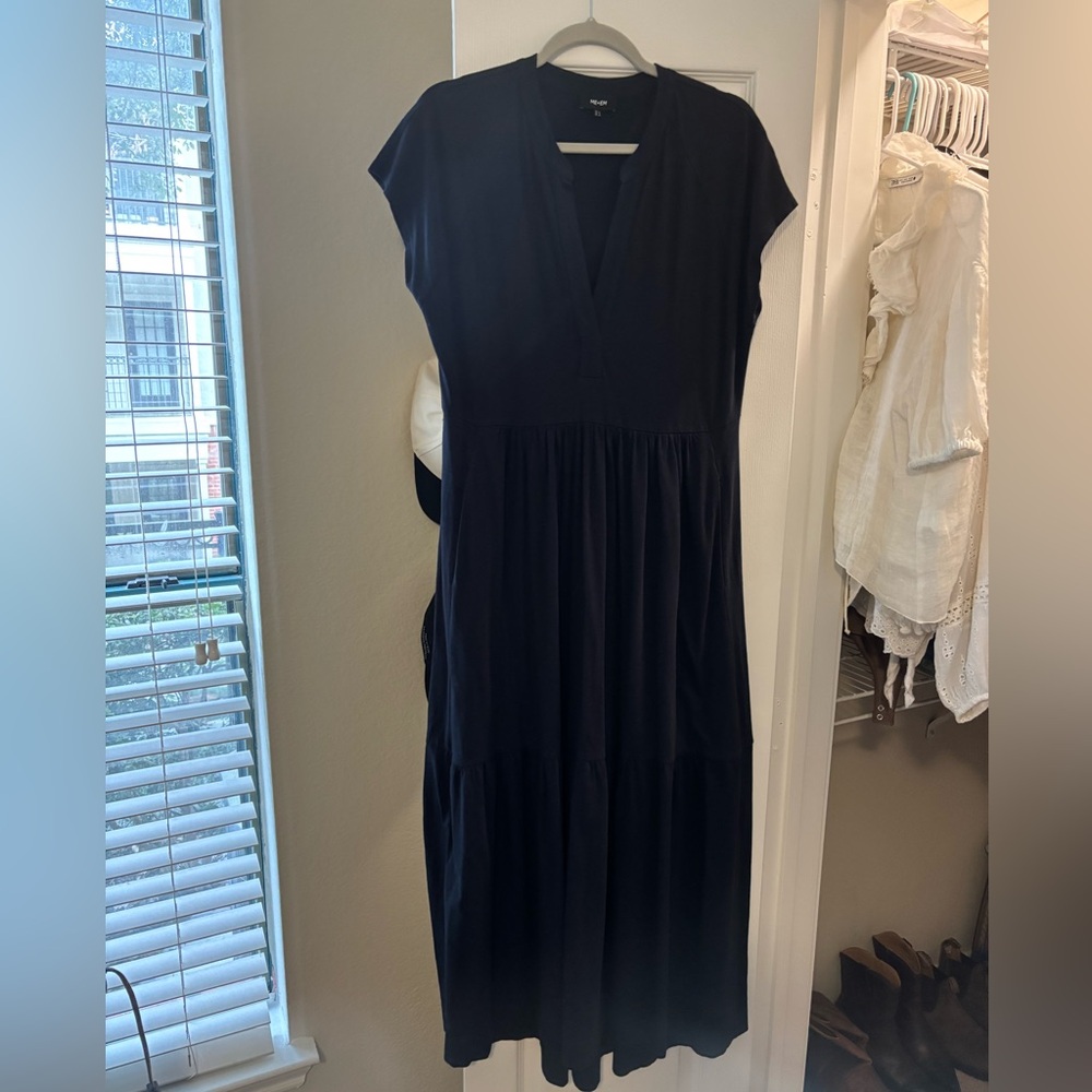 ME & EM V-Neck Long Dress